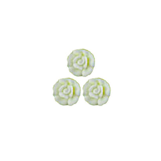 Unknown | White Icing Roses 15mm Edible Decorations - 24 Pack | White Cake Decorating NZ