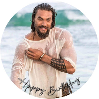 Jason Momoa Edible Icing Cake Image