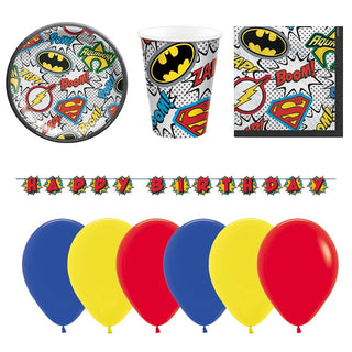 Justice League Party Essentials Pack | Justice League Party Supplies NZ