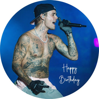 Justin Bieber Edible Icing Cake Image