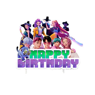 KPop Demon Hunters Birthday Cake Topper | KPop Demon Hunters Party Supplies NZ