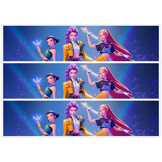 KPop Demon Hunters Huntrix Girls Cake Strips | KPop Demon Hunters Party Supplies NZ