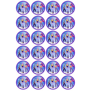 Kpop Demon Hunters Huntrix Girls Edible Icing Cupcake Images | Kpop Demon Hunters Party Supplies NZ