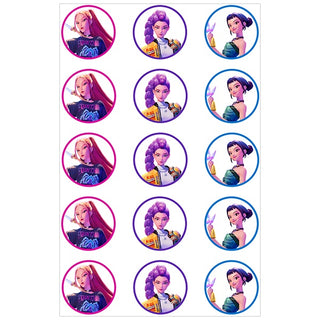 Kpop Demon Hunters Edible Icing Cupcake Images | Kpop Demon Hunters Party Supplies NZ