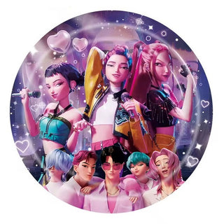 Purple KPop Demon Hunters Plates | KPop Demon Hunters Supplies NZ 