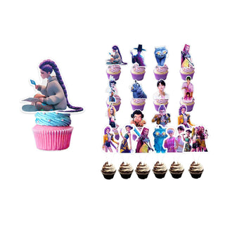 KPop Demon Hunters Cupcake Toppers - 24 Pkt