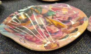 Pink KPop Demon Hunters Plates - Dinner 10 Pkt - DAMAGED