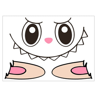 Labubu Face & Ears A5 Edible Icon | Labubu Party Supplies NZ