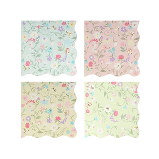 Meri Meri Ladurée Paris Floral Napkins - Beverage 16 Pkt