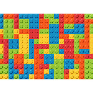 Lego Building Blocks Pattern Edible Cake Image | Lego Party Supplies NZ