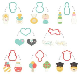 Sweet Sugarbelle Life Events Cookie Cutter Set
