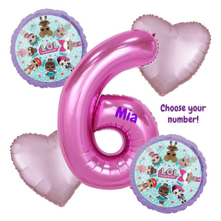 LOL Surprise Number Balloon Bouquet | LOL Surprise Party Supplies NZ