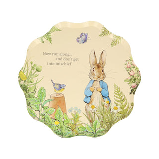 Meri Meri Peter Rabbit In The Garden Plates - Dinner 8 Pkt