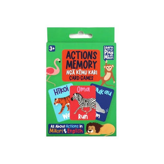 Te Reo Māori Actions Memory Playing Card Game