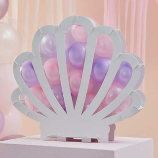 Ginger Ray Mermaid Shell Balloon Mosaic Stand