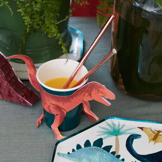 Meri Meri Dinosaur Cups | Dinosaur Party Cups | Paper Party Cups 