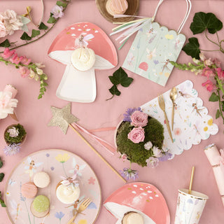 Meri Meri Fairy Party Napkins | Fairy Party Napkins | Fairy Mushroom Enchanted Forest Party Supplies