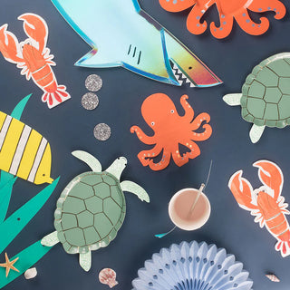Meri Meri Octopus Party Napkins | Octopus Shaped Napkins | Under the Sea Party Napkins | Sea Creature Party Napkins 