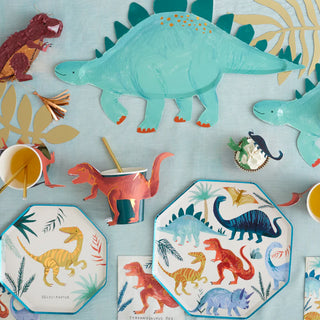 Dinosaur Plates | Dinosaur Party Supplies | Dinosaur Shaped Platter | Stegosaurus Dinosaur Plates 