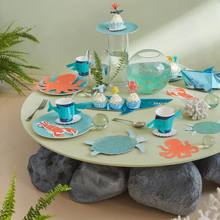 Meri Meri Turtle Napkins | Meri Meri Turtle Party | Turtle Shaped Napkins | Under the Sea Party Supplies | Moana Party | Beach Party 