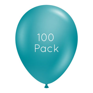 Metallic Teal Balloons 100 Pack | Teal Party Supplies NZ