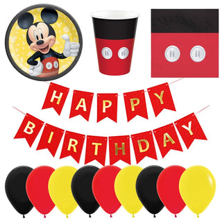 Mickey Mouse Party Essentials Pack for 8 | Mickey Mouse Party Supplies NZ