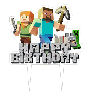 Minecraft Wafer Cake Topper | Minecraft Party Supplies NZ