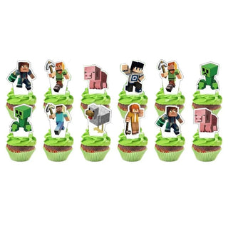 Minecraft Cupcake Toppers | Minecraft Party Supplies NZ