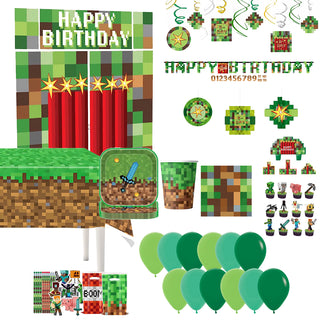 Deluxe Minecraft Party Pack for 10 | Minecraft Party Supplies NZ
