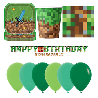 Minecraft Party Essential Pack For 10 | Minecraft Party Supplies NZ