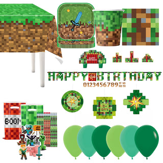 Premium Minecraft Party Pack for 10 | Minecraft Party Supplies NZ