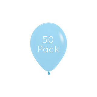 Light Blue Mini Balloons - 50 Pkt