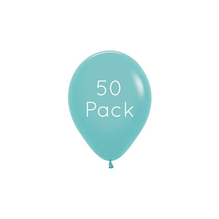 Aquamarine Mini Balloons - 50 Pkt