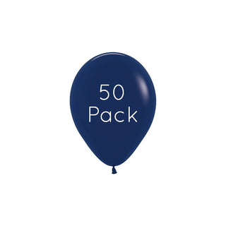 Sempertex | Navy Blue Mini Balloons 50 Pack | Navy Blue Party Supplies NZ