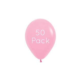 Fashion Pink Mini Balloons - 50 Pkt