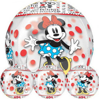 Minnie Mouse Orbz Balloon | Minnie Mouse Party Supplies | Minnie Mouse Party | Minnie Mickey Mouse Party | Kids Birthday Party Balloons | Orbz Balloon