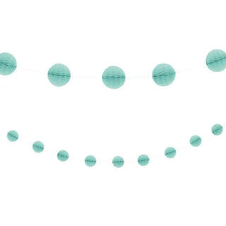 Mint Green Honeycomb Ball Garland