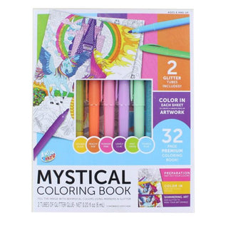Mystical Colouring Book & Pastel Pens | Colouring Books NZ