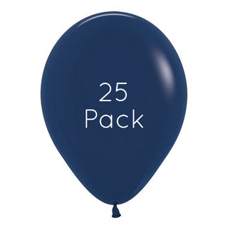 Navy Blue Balloons - 25 Pkt