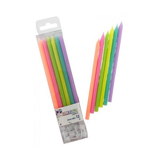Neon Candles | Neon Party Supplies NZ