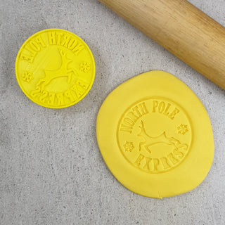 North Pole Express Cookie Embosser