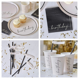 Ginger Ray Nude & Black Party Essentials Pack