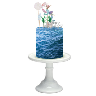 Ocean Waves Edible Cake Wrap | Mermaid Party Supplies NZ