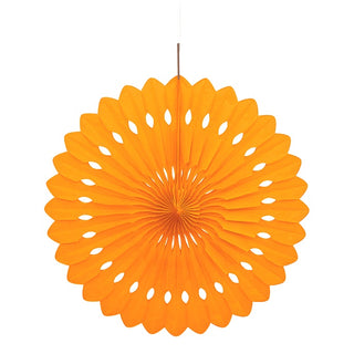 Amscan | orange hanging fan | Orange Party Supplies NZ