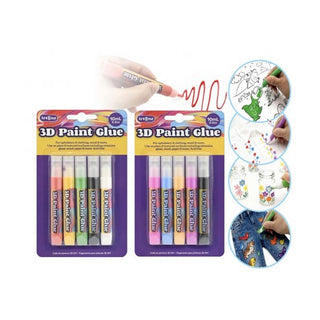 3D Paint Glue Pens - 5 Pkt
