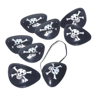 Deluxe Pirate Eyepatches - 8 Pkt | Pirate Party Supplies NZ