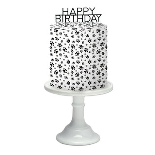 Paw Print Edible Cake Wrap