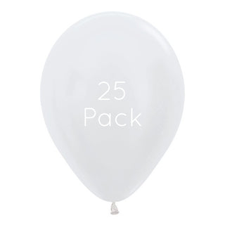 Sempertex | Satin White Balloons | White Party Supplies NZ