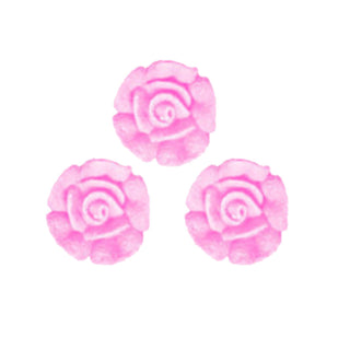 Unknown | Pink Icing Roses 15mm Edible Decorations - 24 Pack | Pink Cake Party Supplies NZ