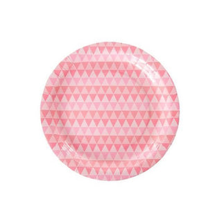 Pink Geo Plates Dinner | Pink Geo Plates | Geo Plates | NZ Party Supplies |